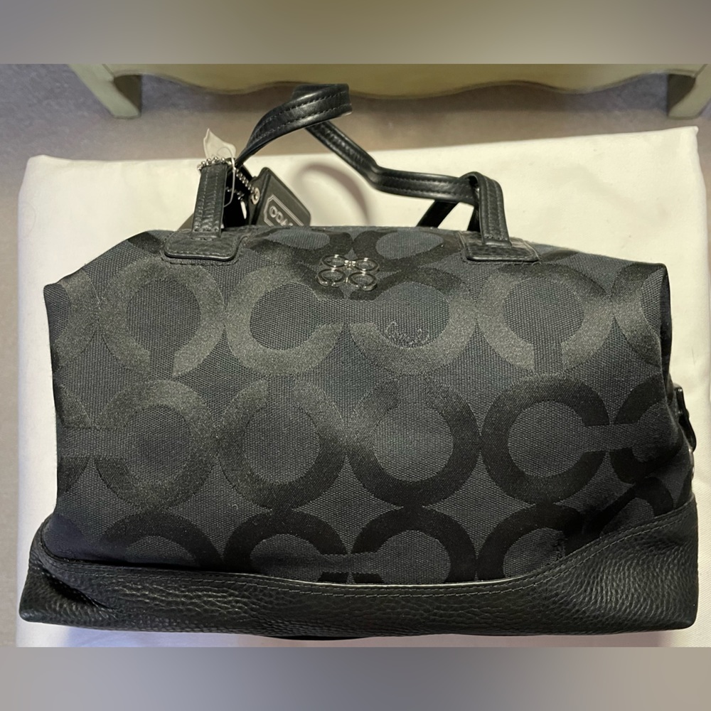 NWT  COACH OPA SATCHEL   BLACK   DUST BAG